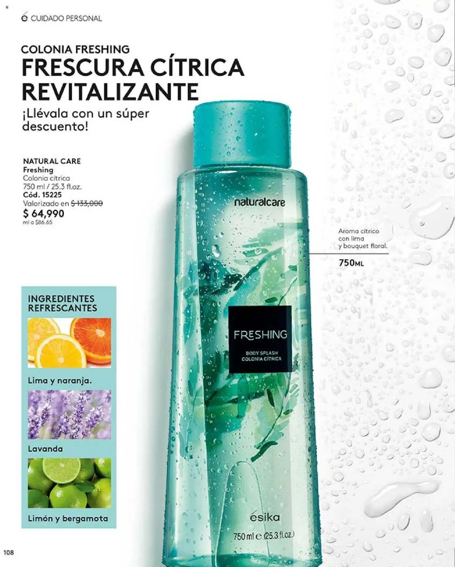 Ésika revista - valida desde el 28/08/2026 | Página: 108 | Productos: Ingredientes, Body, Limón, Lima