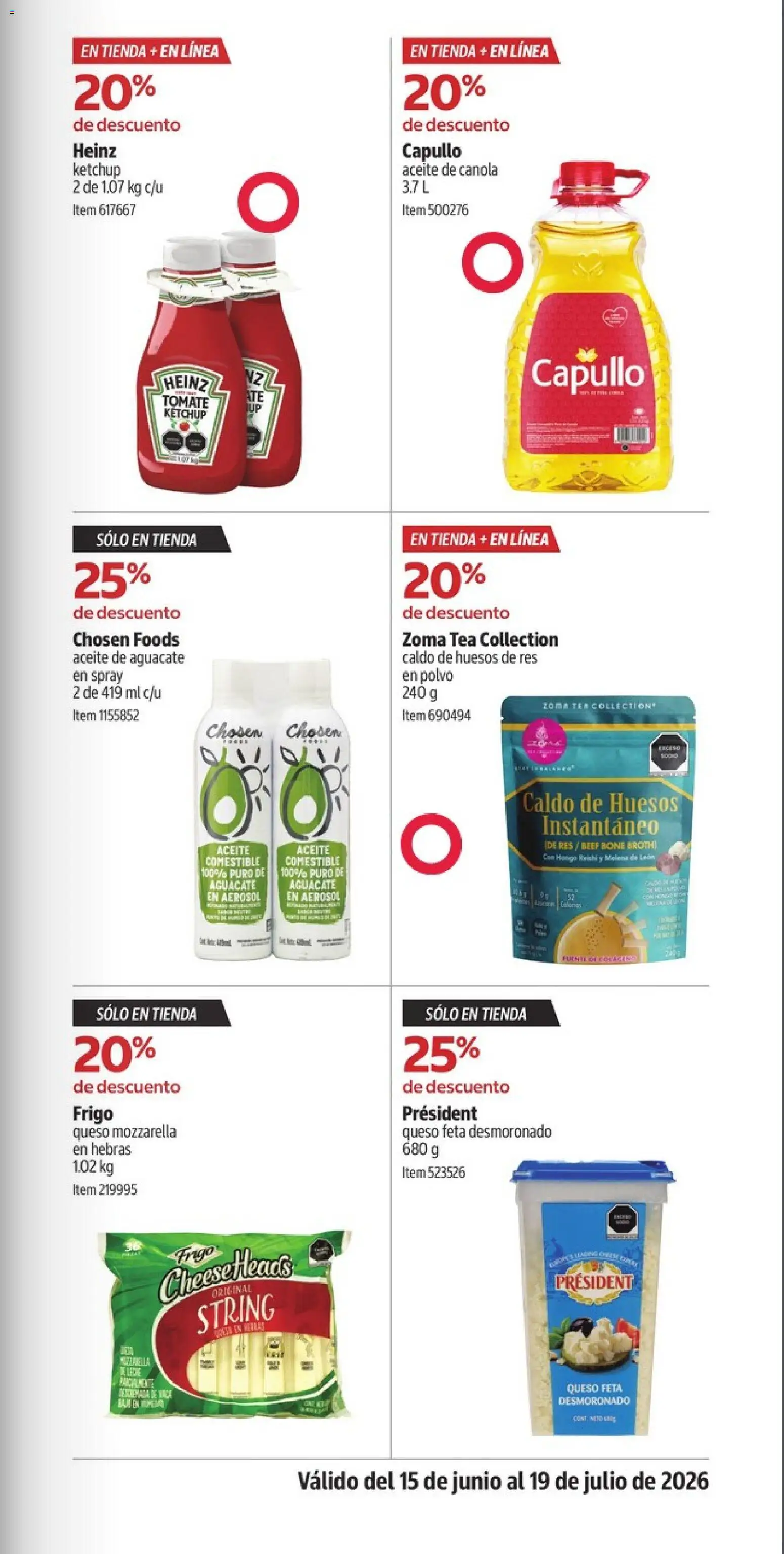 Nuevas ofertas de Costco válidas en toda la República Mexicana desde el 15/06/2026. ¡Encuentra las mejores ofertas en Costco catálogo Descuentos exclusivos! | Página: 27 | Productos: Queso Feta, Aceite, Aguacate, Kétchup