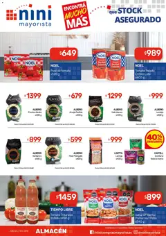 Vista previa NINI Mayorista ofertas válido desde el 27/07/2026 | Página: 25 | Productos: Peso, Arvejas, Pure de Tomate, Tomates