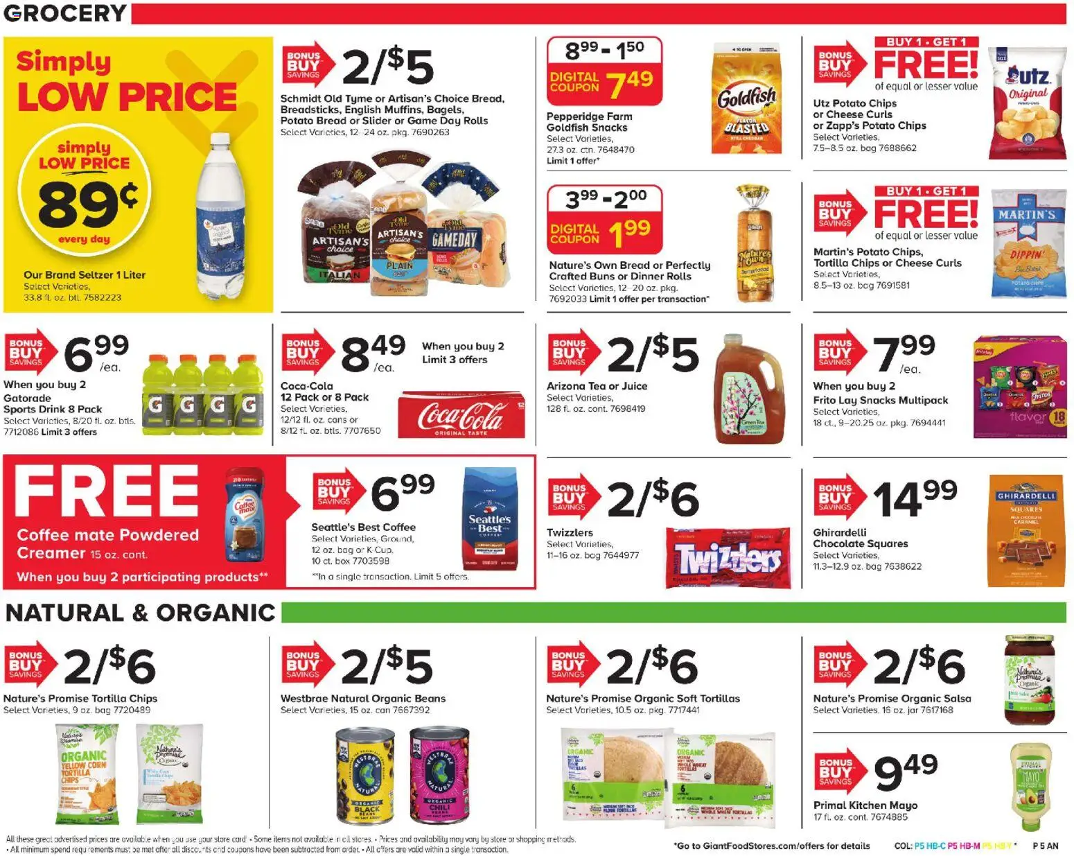 Giant Weekly Ad - valid from 01.05.2026 | Page: 17 | Products: Box, Bread, Juice, Chips
