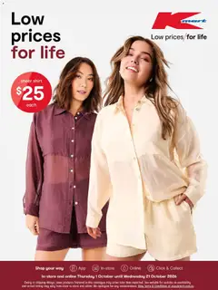 Preview of Kmart catalogue Low Prices For Life - valid from 01/10/2026