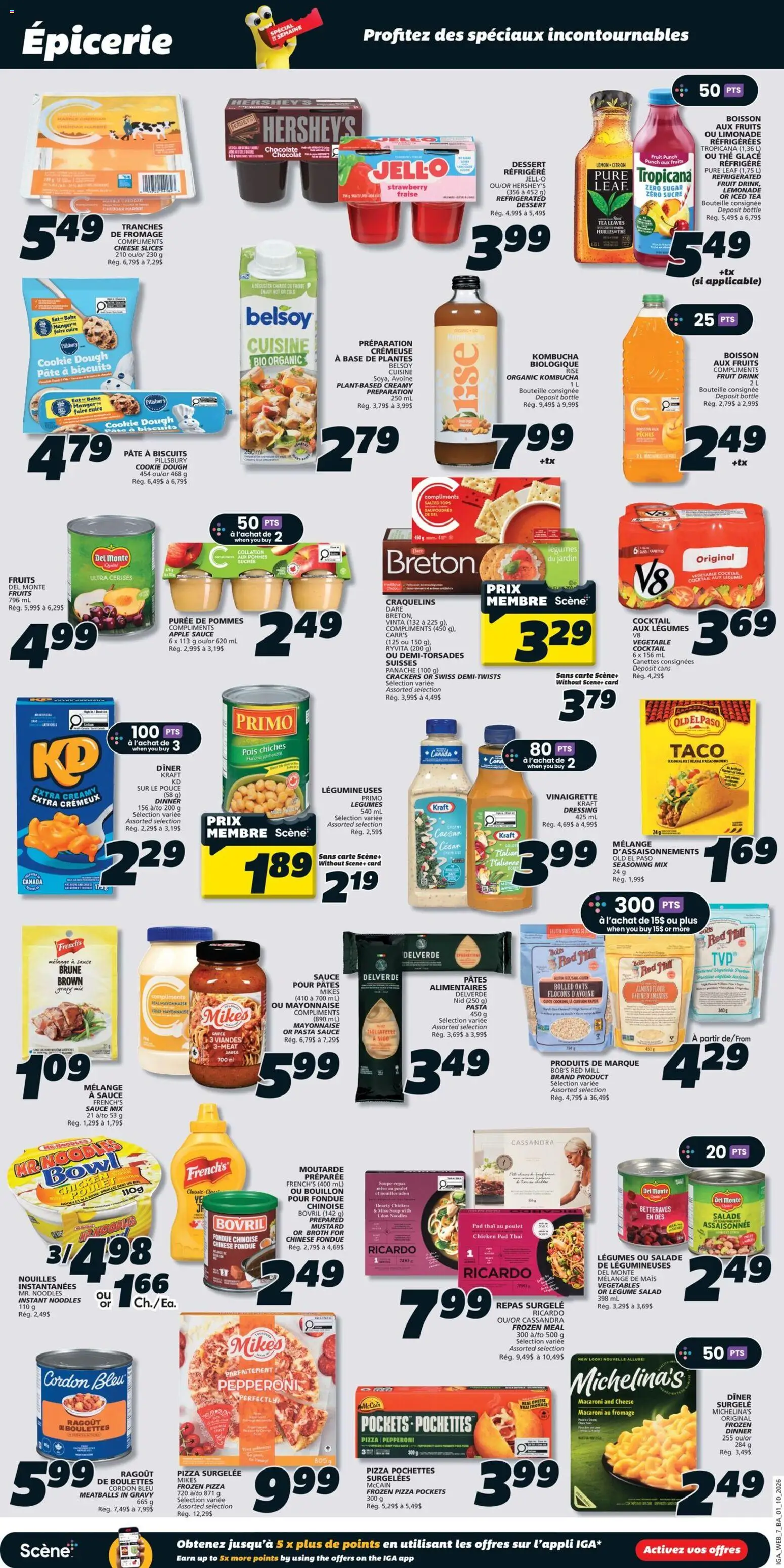 IGA flyer valid from Oct 1, 2026 | Page: 12 | Products: Lemonade, Pâté, Almond flour, Chocolate