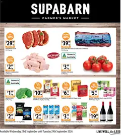 Preview of Supabarn catalogue - valid from 23/09/2026 | Page: 1 | Products: Broccoli, Milk, Chicken, Brown rice