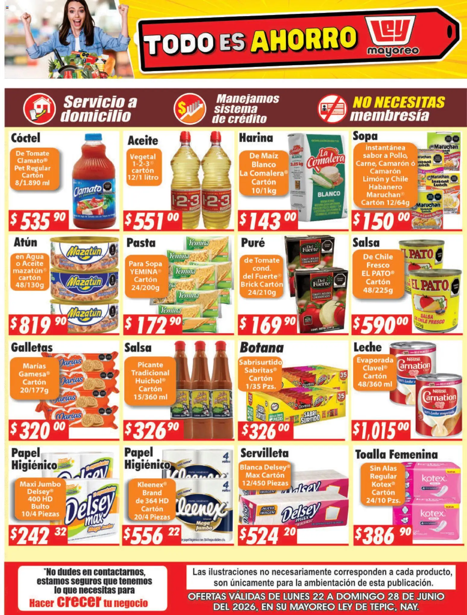 Nuevas ofertas de Casa Ley válidas en toda la República Mexicana desde el 22/06/2026. ¡Encuentra las mejores ofertas en Casa Ley folleto Tepic! | Página: 2