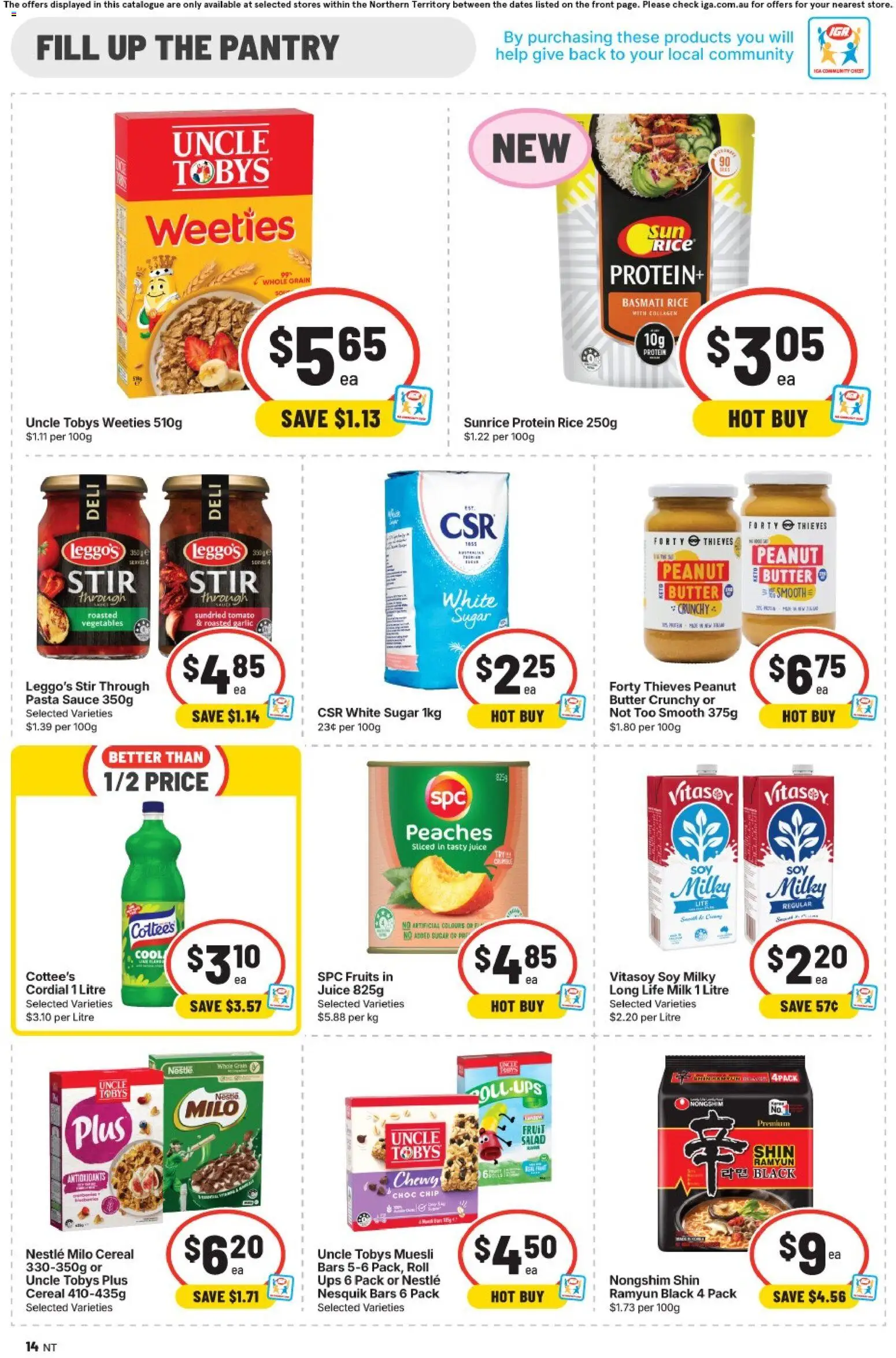 IGA catalogue - valid from 19/08/2026 | Page: 10 | Products: Butter, Protein, Vegetables, Fruits