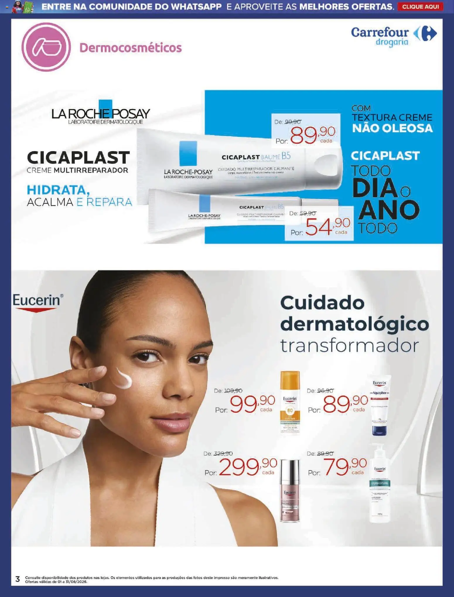 Carrefour Folheto - válido de 01/08/2026 | Página: 3 | Produtos: Creme