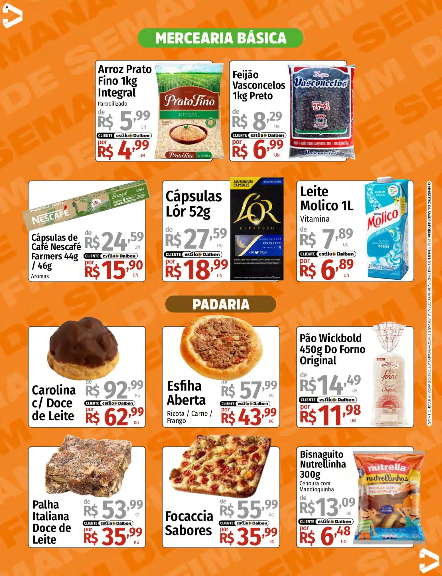 Supermercado Dalben Folheto - válido de 17/07/2026 | Página: 6 | Produtos: Lente, Ricota, Cenoura, Frango