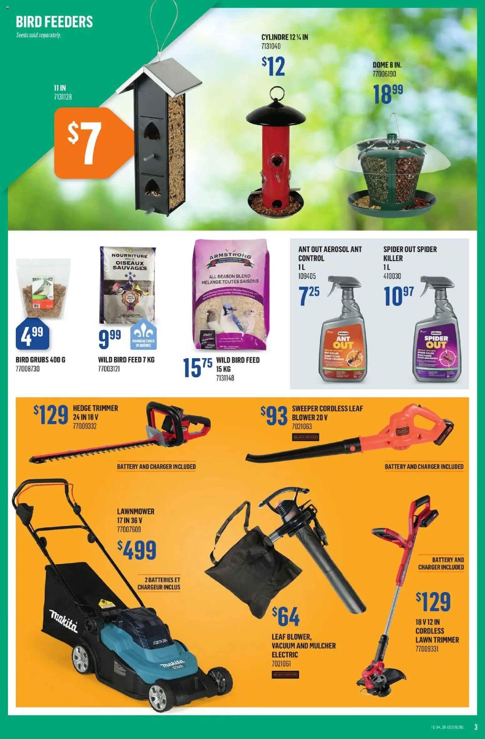 Canac flyer valid from Aug 20, 2026 | Page: 3 | Products: Batteries, Battery