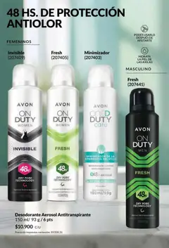 Vista previa Catálogo AVON Campaña 5/2026 válido desde el 01.05.2026 | Página: 170 | Productos: Desodorante, Antitranspirante