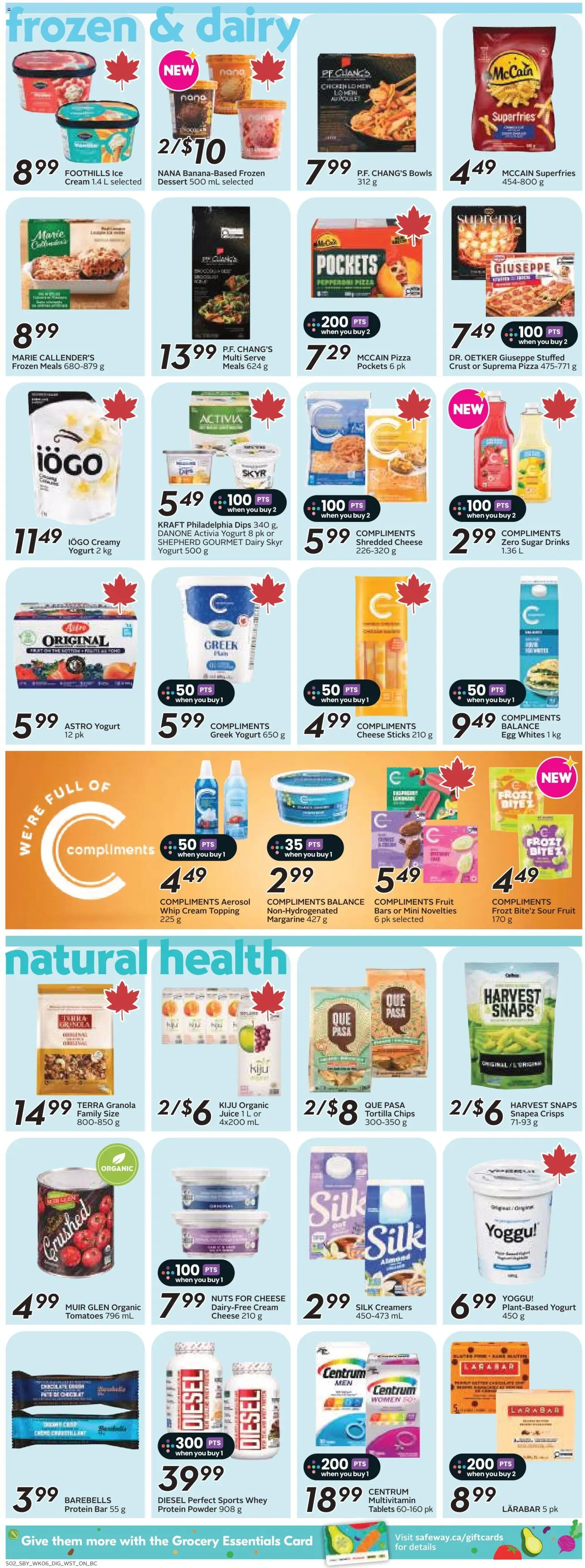 Safeway flyer valid from 04.06.2026 | Page: 11 | Products: Cream, Powder, Pizza, Tomatoes