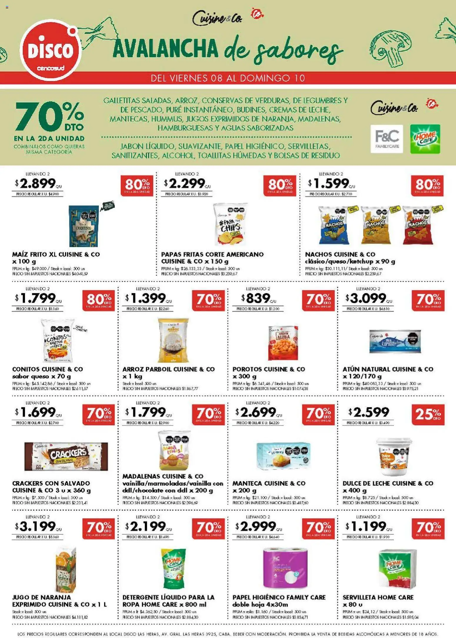 Disco - Superofertas │ válido desde el 08.05.2026 | Página: 7 | Productos: Papa, Dulce de leche, Leche, Arroz