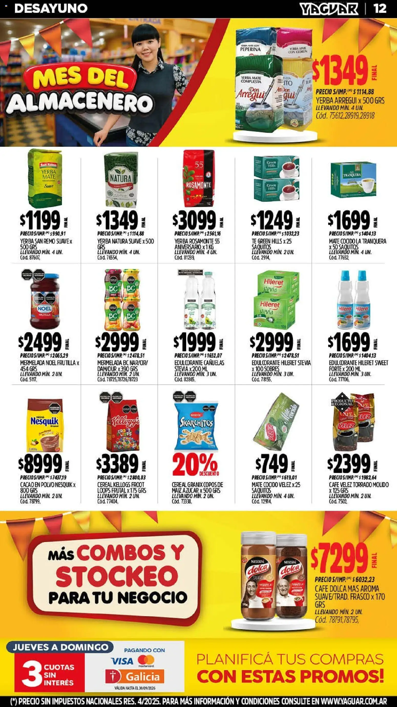 Yaguar - Oferta Semanal Córdoba │ válido desde el 07/09/2026 | Página: 12 | Productos: Mate, Yerba, Frasco, Mate cocido