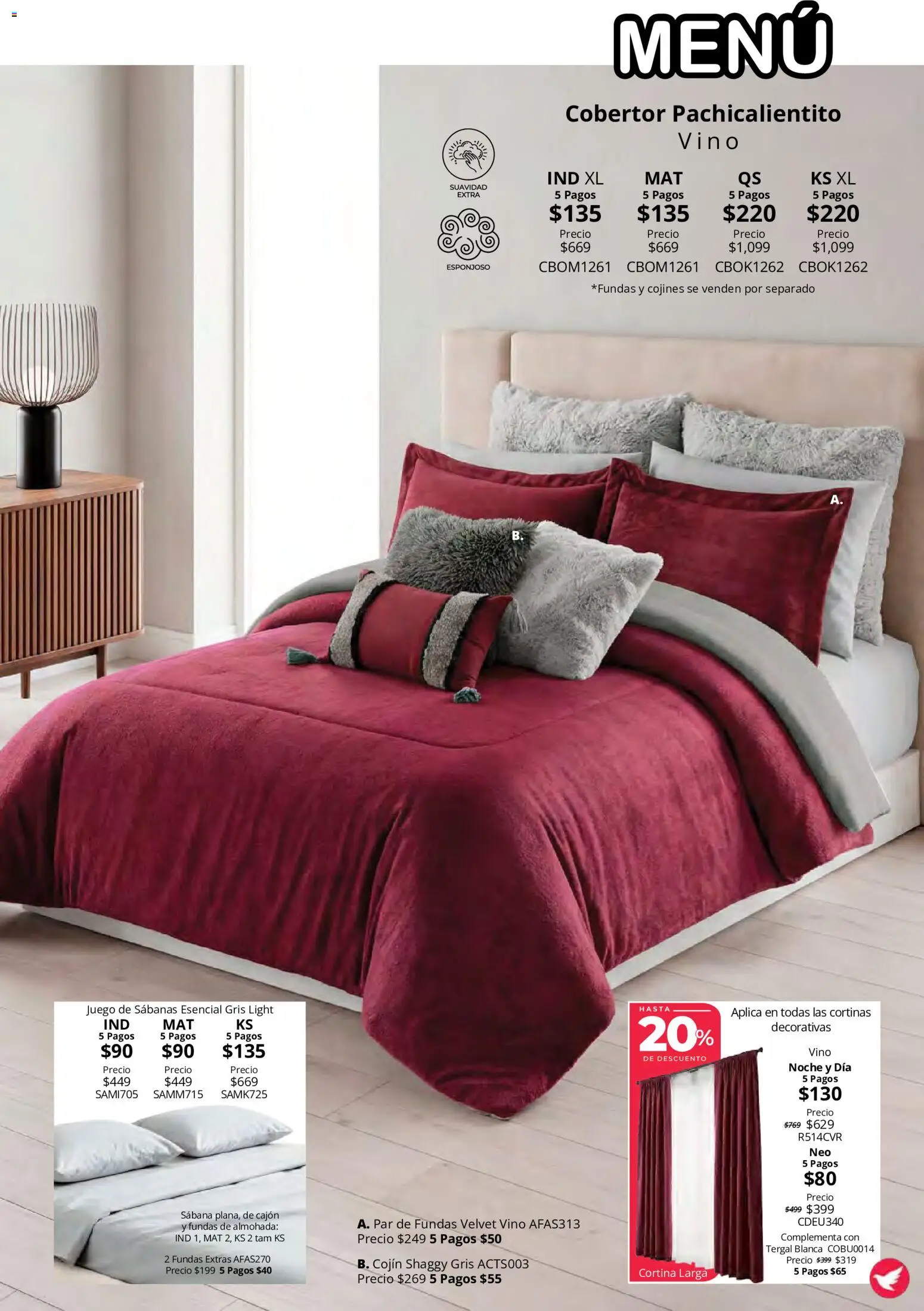Nuevas ofertas de Colchas Concord válidas en toda la República Mexicana desde el 15/10/2026. ¡Encuentra las mejores ofertas en Colchas Concord catálogo Colección Cobertor Calor de Hogar! | Página: 69