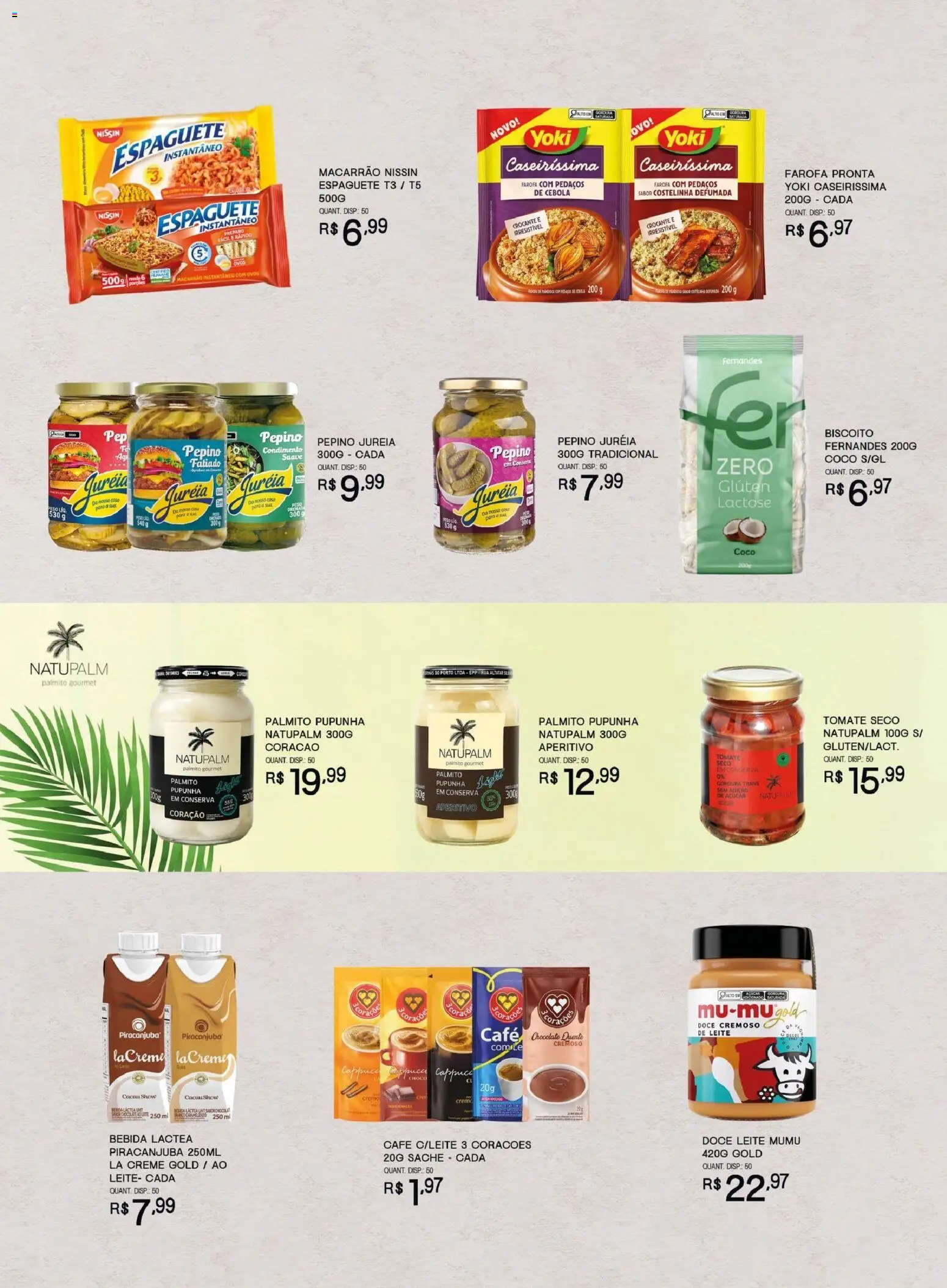 Bistek Supermercados Folheto - válido de 29/07/2026 | Página: 3 | Produtos: Cebola, Biscoito, Macarrão, Creme