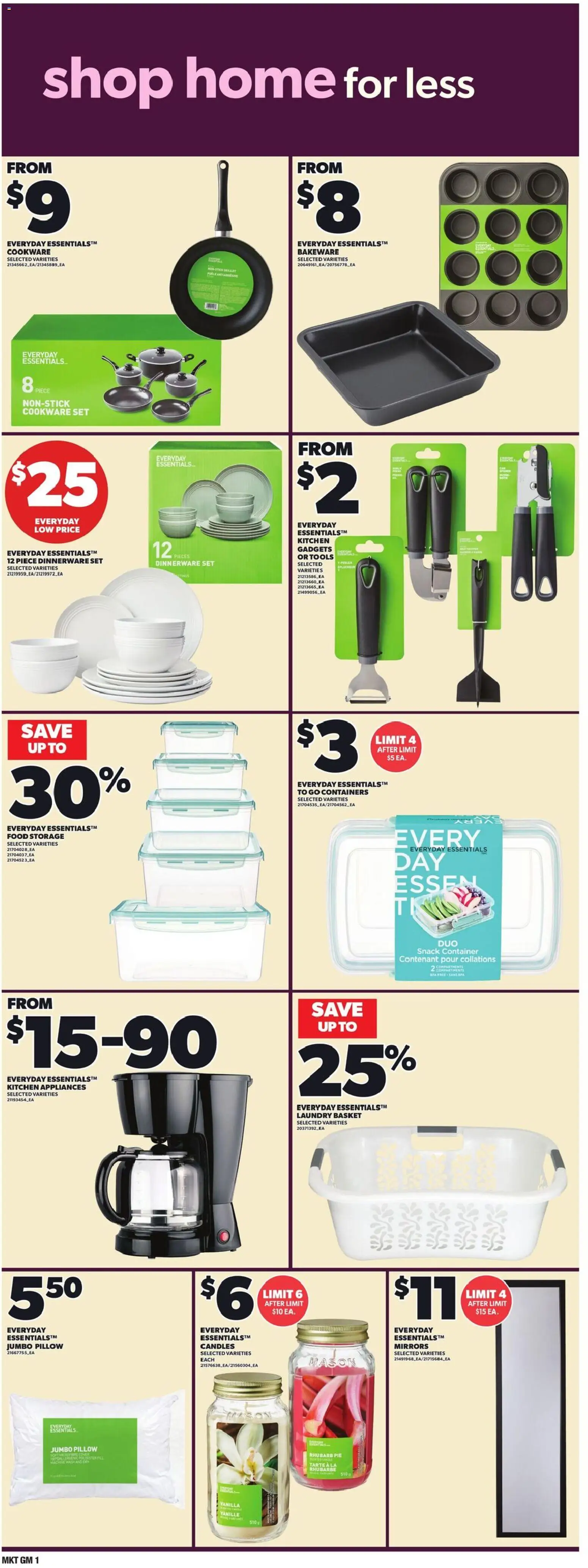Loblaws flyer valid from Jul 16, 2026 | Page: 13 | Products: Cookware set, Tools, Vanilla, Candles