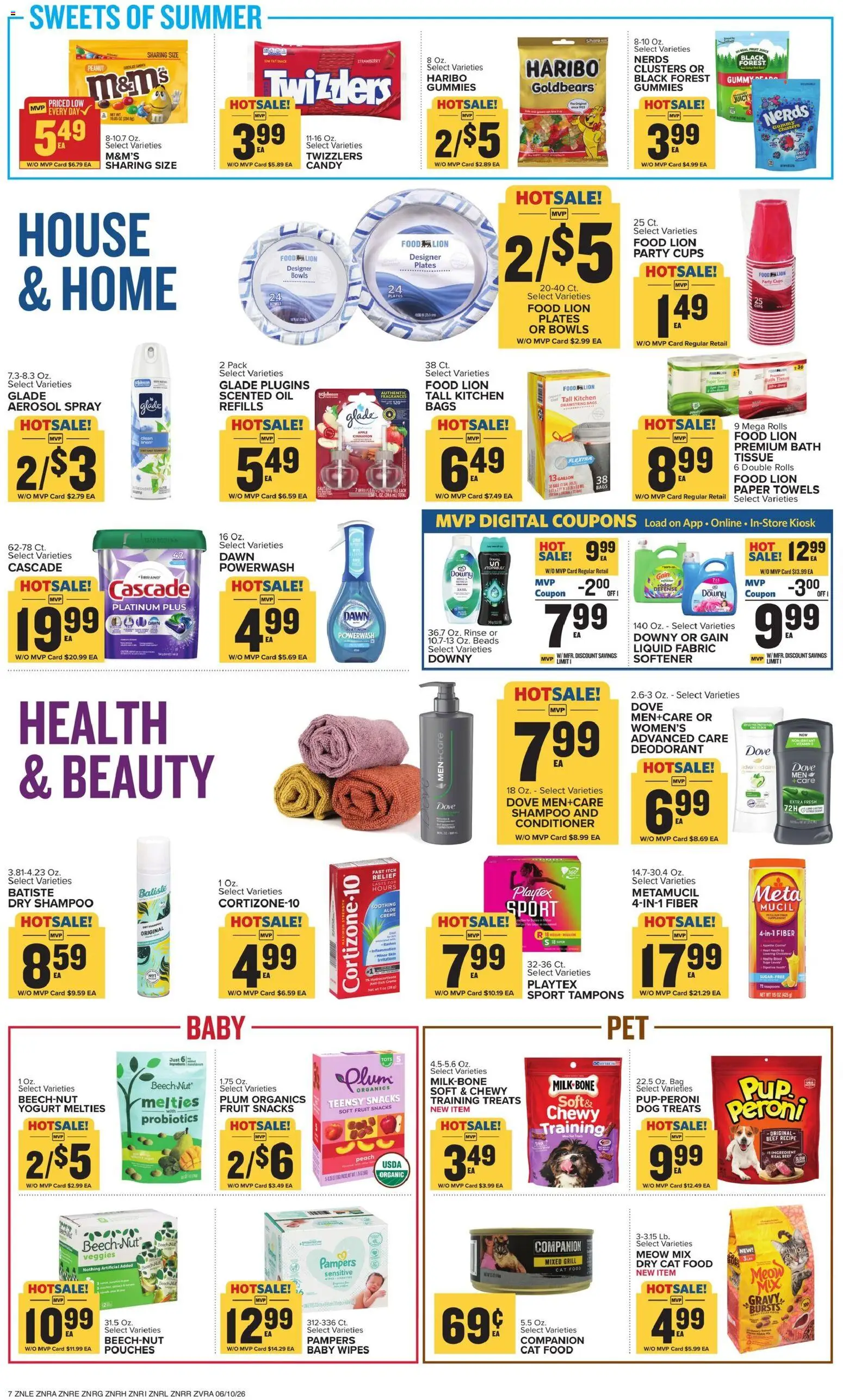 Food Lion Weekly Ad - valid from 10.06.2026 | Page: 10 | Products: Shampoo, Oil, Beef, Grill