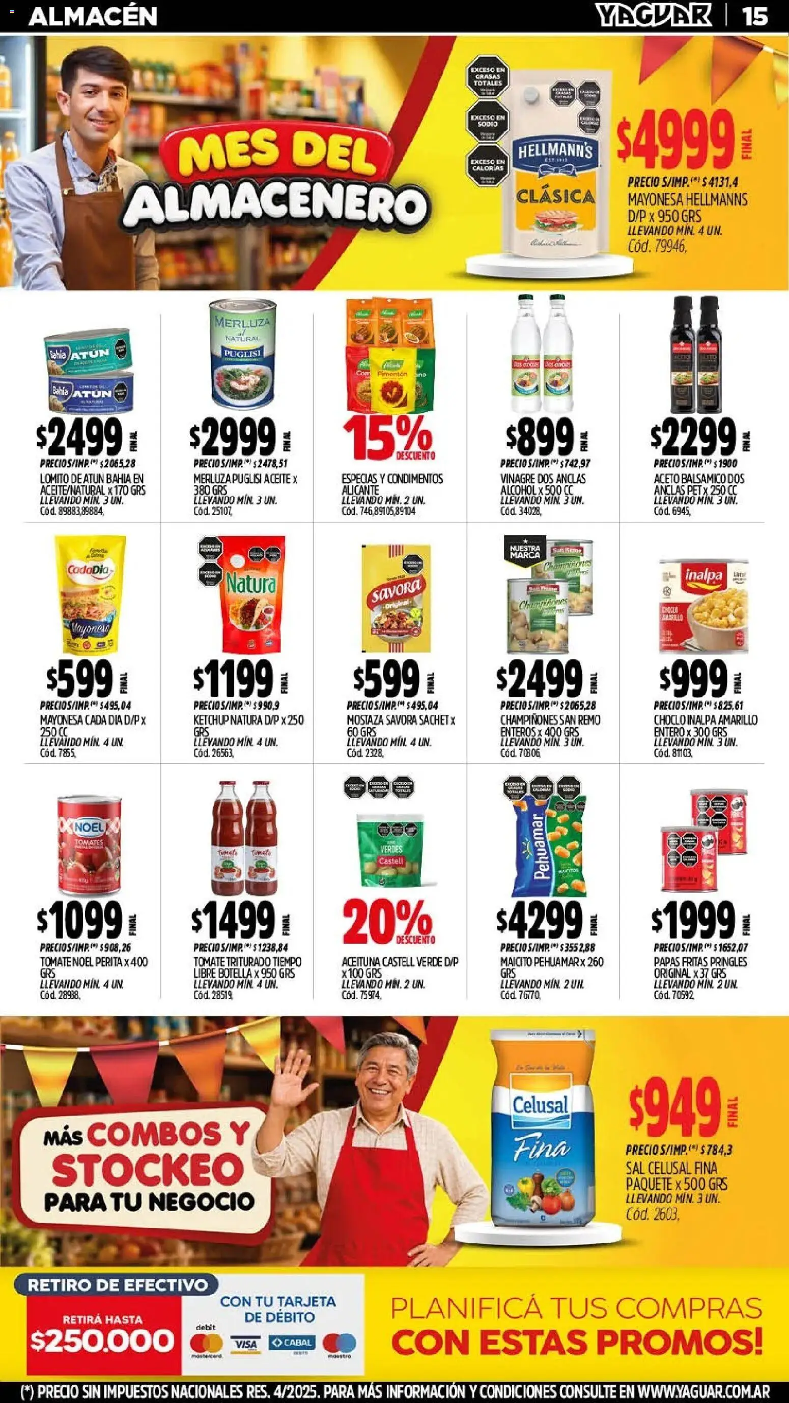 Yaguar - Oferta Semanal Santa Fé │ válido desde el 21/09/2026 | Página: 16 | Productos: Mayonesa, Mostaza, Aceto, Tomates