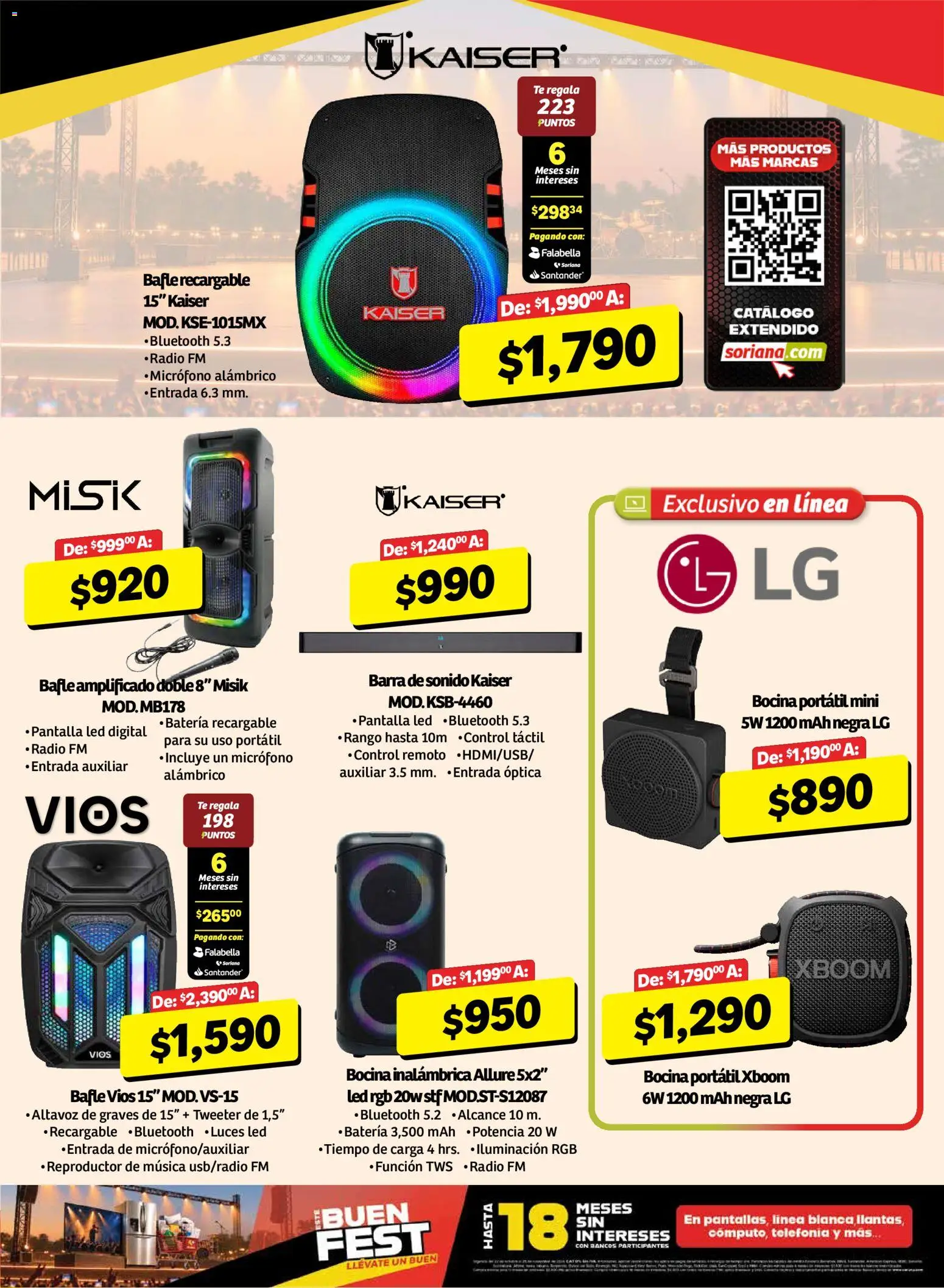 Nuevas ofertas de Soriana válidas en toda la República Mexicana desde el 30/10/2026. ¡Encuentra las mejores ofertas en Soriana Buen Fest Mercado! | Página: 6