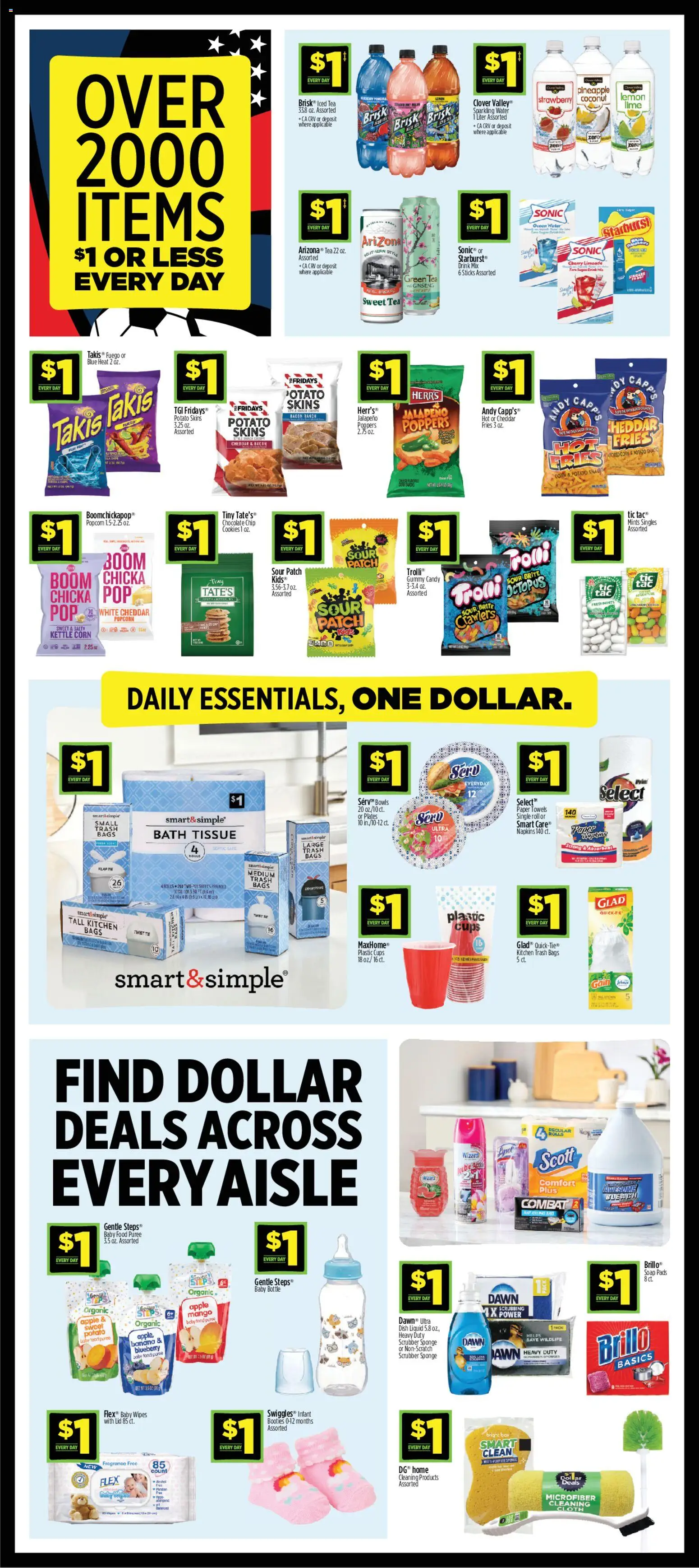 Dollar General Weekly Ad - valid from 07/12/2026 | Page: 4 | Products: Pineapple, Water, Mango, Lime