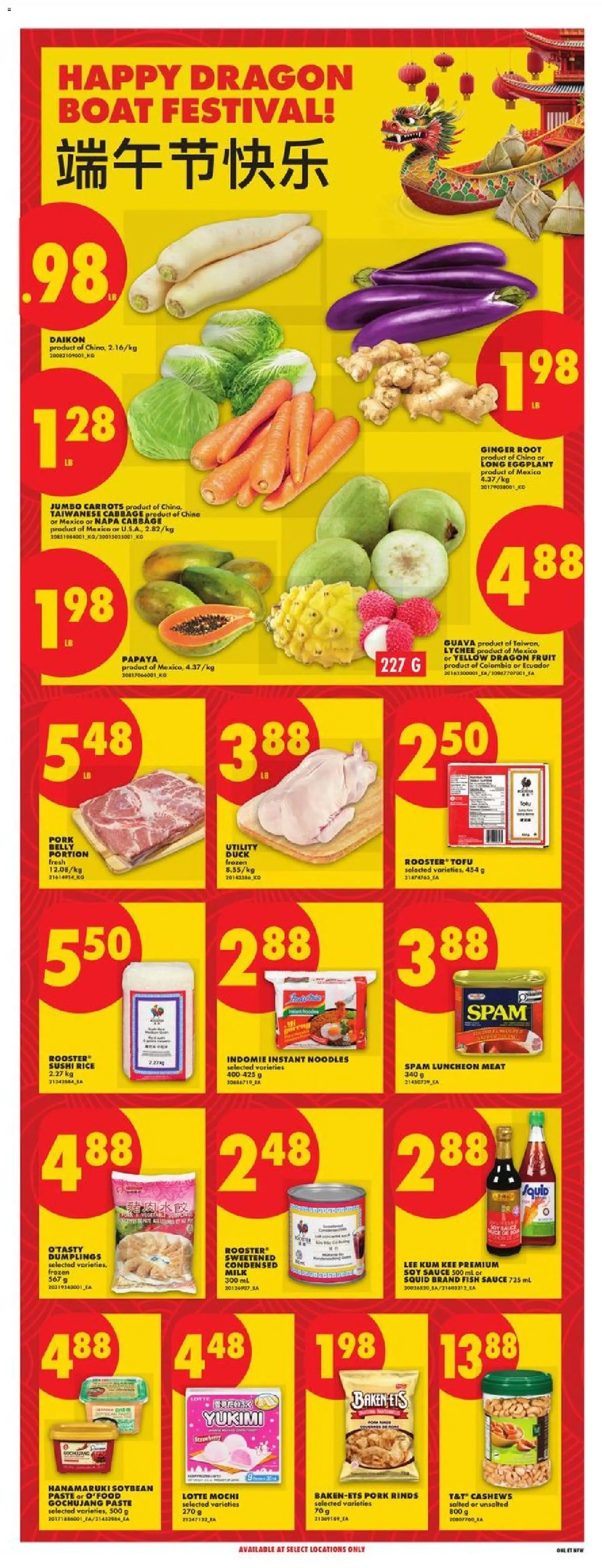No Frills flyer valid from 28.05.2026 | Page: 18 | Products: Rice, Noodles, Milk, Pork