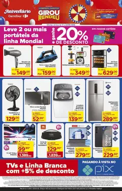 Carrefour ofertas Semanal - Pré-Visualização do folheto da loja Carrefour, válido de 17/09/2026 | Página: 11 | Produtos: Notebook, Refrigerador, Air fryer, Tv