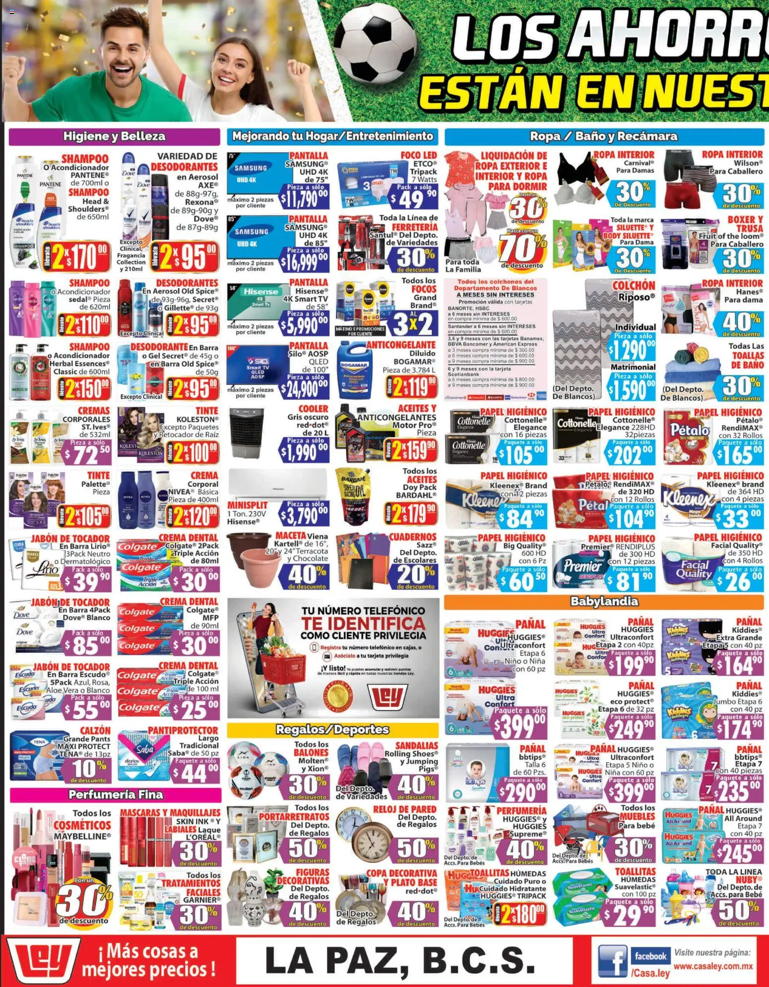 Nuevas ofertas de Casa Ley válidas en toda la República Mexicana desde el 16.06.2026. ¡Encuentra las mejores ofertas en Casa Ley folleto Autoservicio La Paz, BCS! | Página: 3 | Productos: Desodorante, Crema, Toallas, Baño