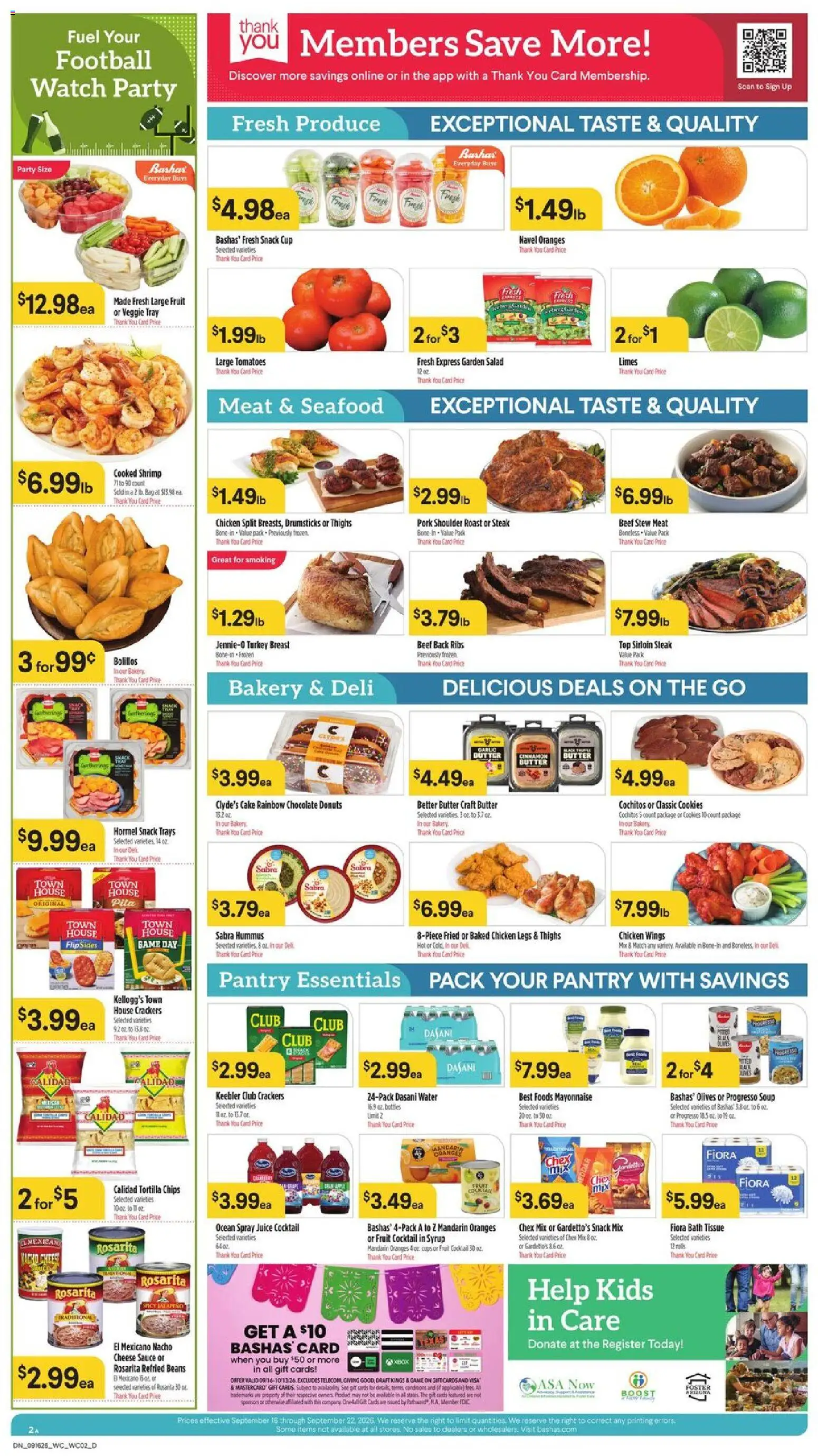 Basha's Dine - valid from 09/16/2026 | Page: 2 | Products: Crackers, Butter, Salad, Garlic
