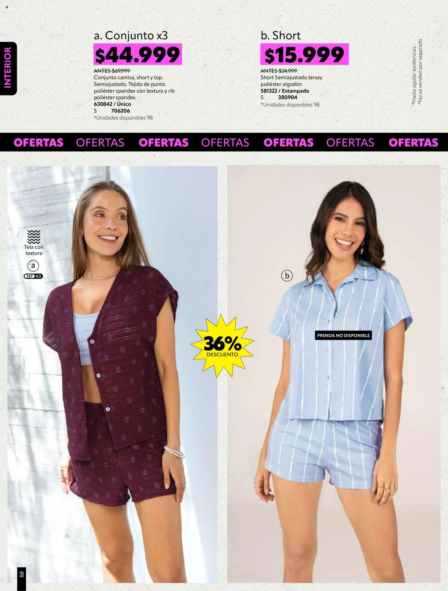 Carmel revista - valida desde el 01/07/2026 | Página: 192 | Productos: Algodón, Short, Conjunto