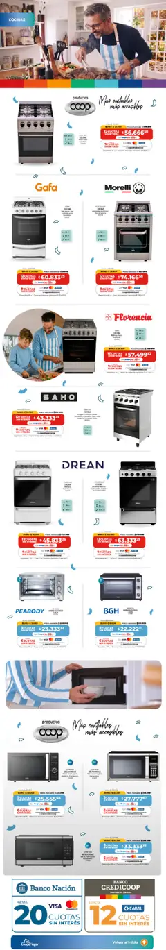 Vista previa Cooperativa Obrera Día del Papá válido desde el 11.06.2026 | Página: 10 | Productos: Horno, Cocina, Microondas, Horno eléctrico