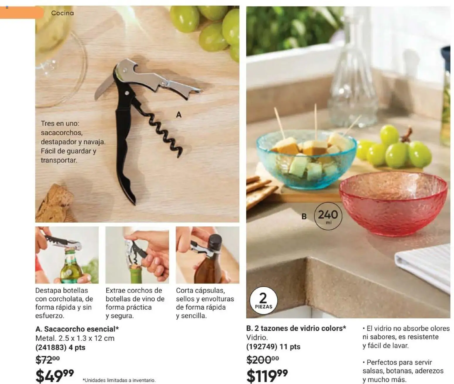 Nuevas ofertas de AVON válidas en toda la República Mexicana desde el 02/10/2026. ¡Encuentra las mejores ofertas en AVON Casa & Estilo 15 2026! | Página: 82 | Productos: Destapador, Cocina, Vino