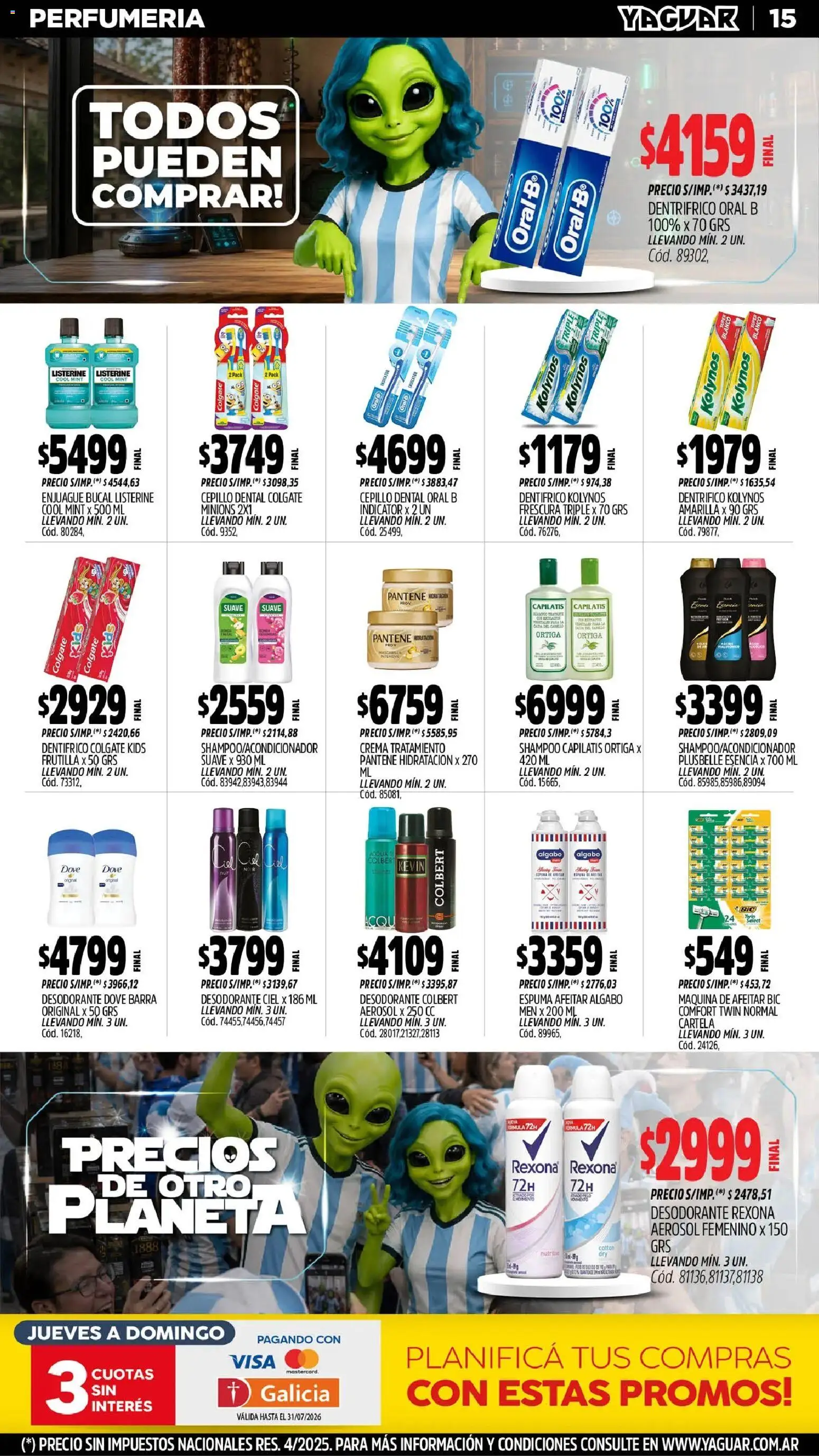 Yaguar - Oferta Semanal Misiones │ válido desde el 29/06/2026 | Página: 16 | Productos: Frutilla, Cepillo, Desodorante, Espuma