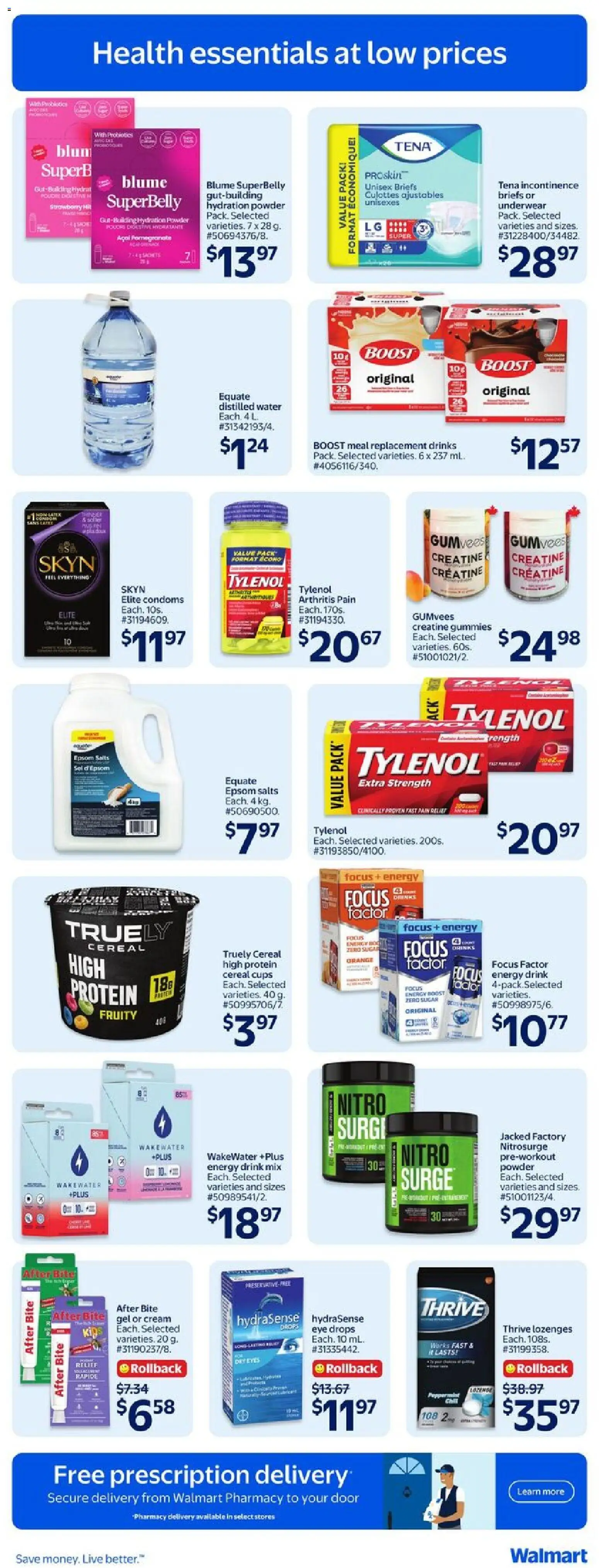 Walmart flyer valid from 18.06.2026 | Page: 15 | Products: Cream, Powder, Underwear, Briefs