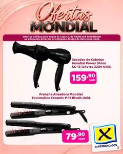 X Supermercados ofertas Mondial - Pré-Visualização do folheto da loja X Supermercados, válido de 04/09/2026