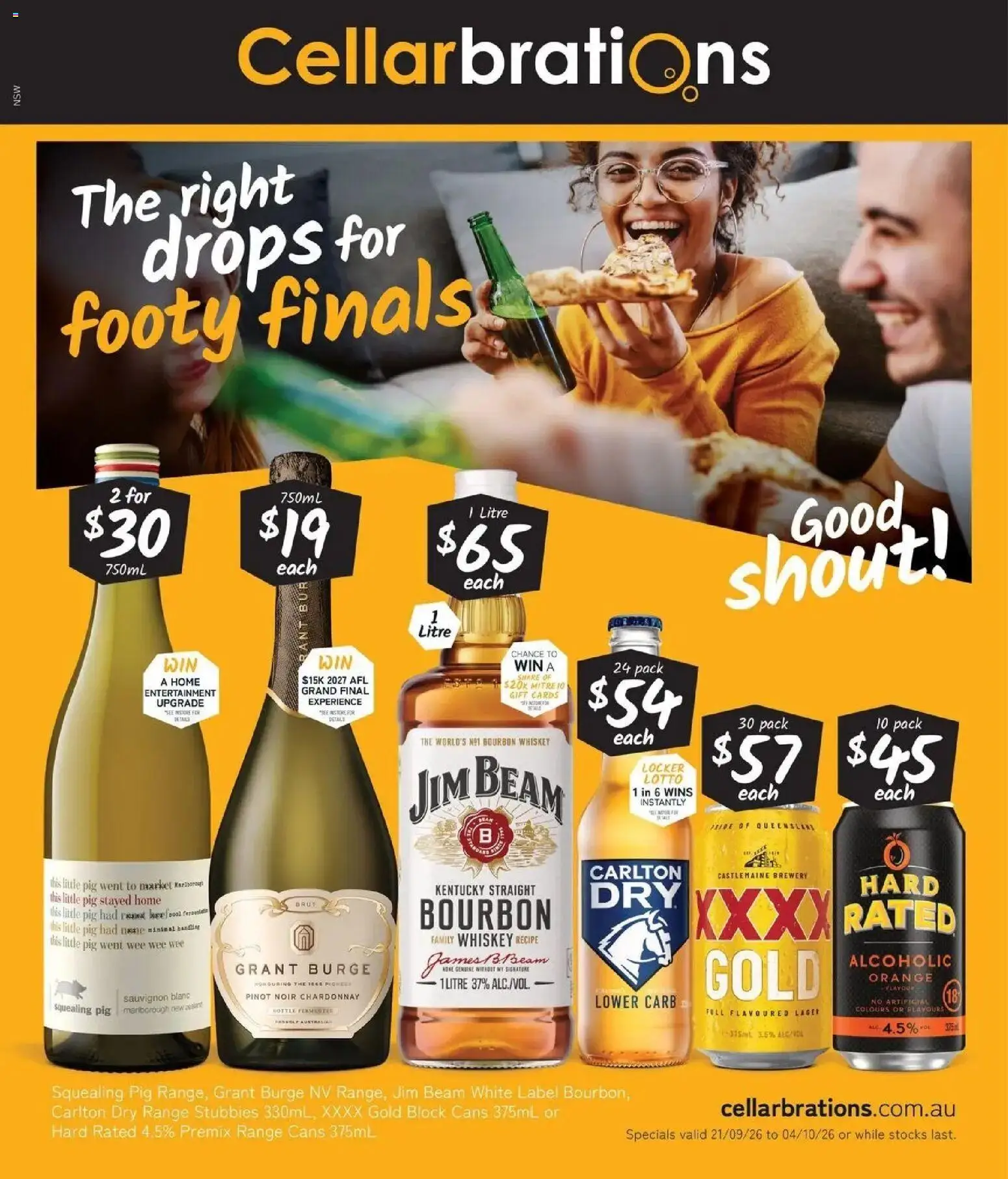 Cellarbrations catalogue - valid from 21/09/2026 | Page: 1 | Products: Jim Beam, Bourbon, Whiskey