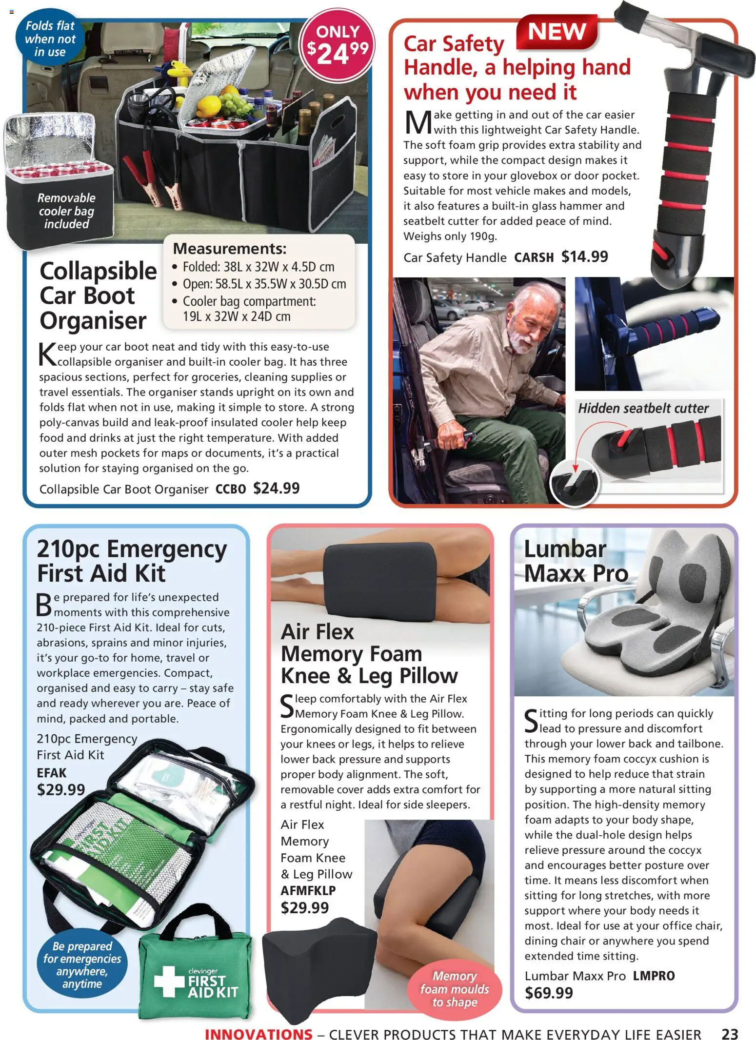 Innovations catalogue - valid from 21/09/2026 | Page: 23 | Products: Cushion, Door, Cutter, Cleaning supplies