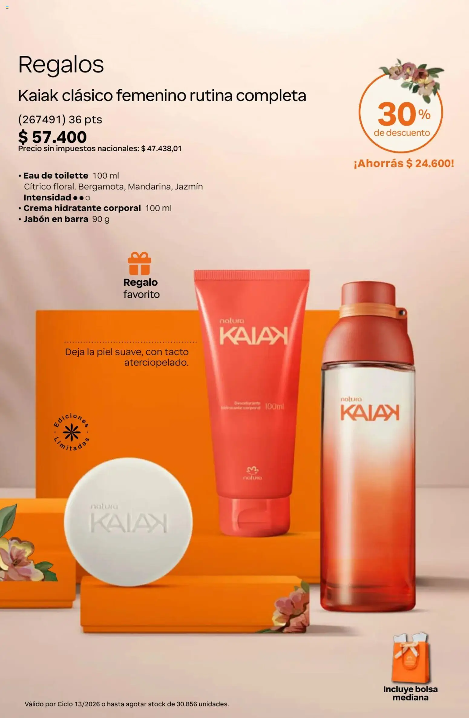 Catálogo Natura Ciclo 13 │ válido desde el 02/09/2026 | Página: 12 | Productos: Bolsa, Eau de toilette, Jabón, Crema