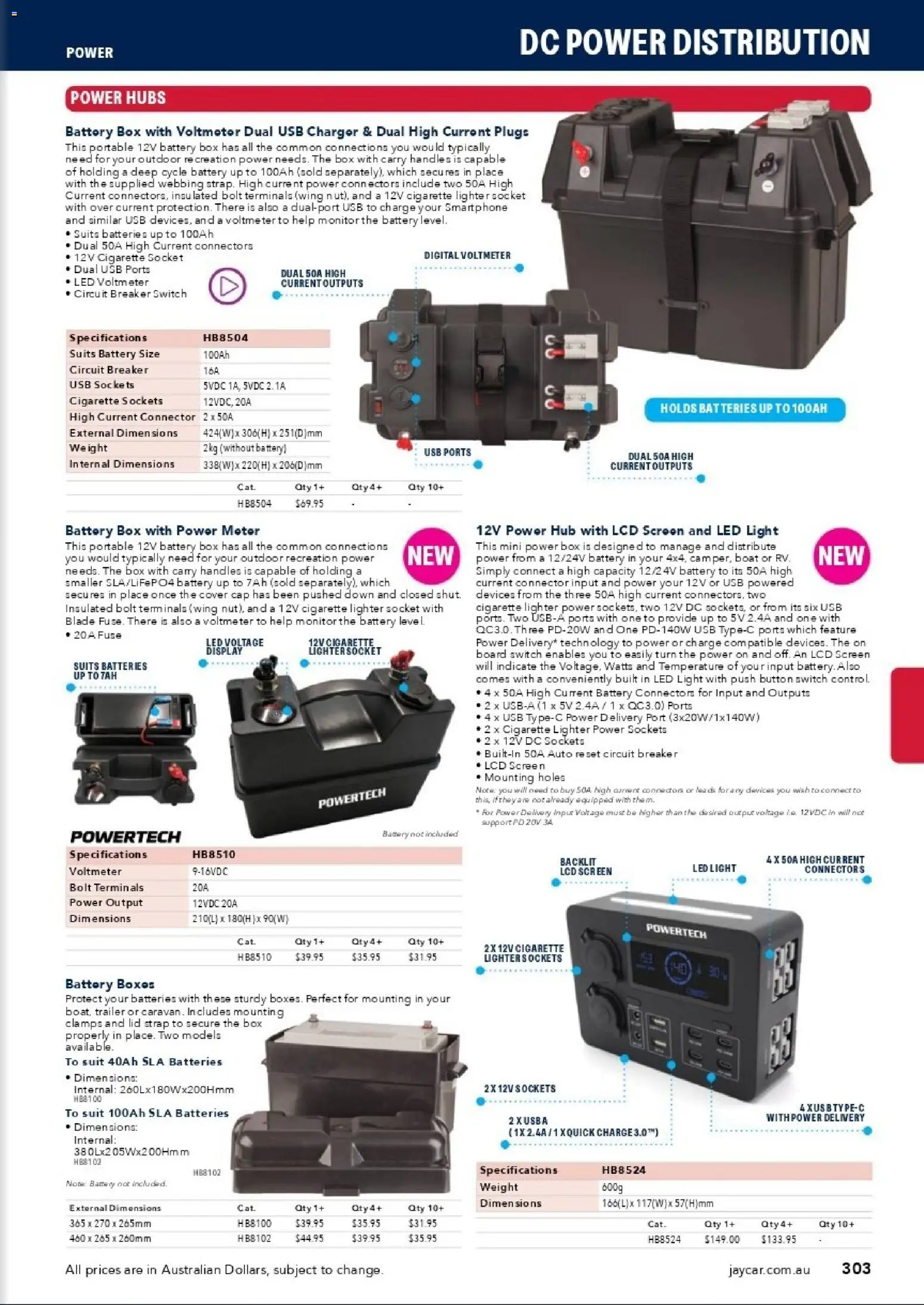 Jaycar catalogue - valid from 31/08/2026 | Page: 301 | Products: Socket, Box, LED light, Portable