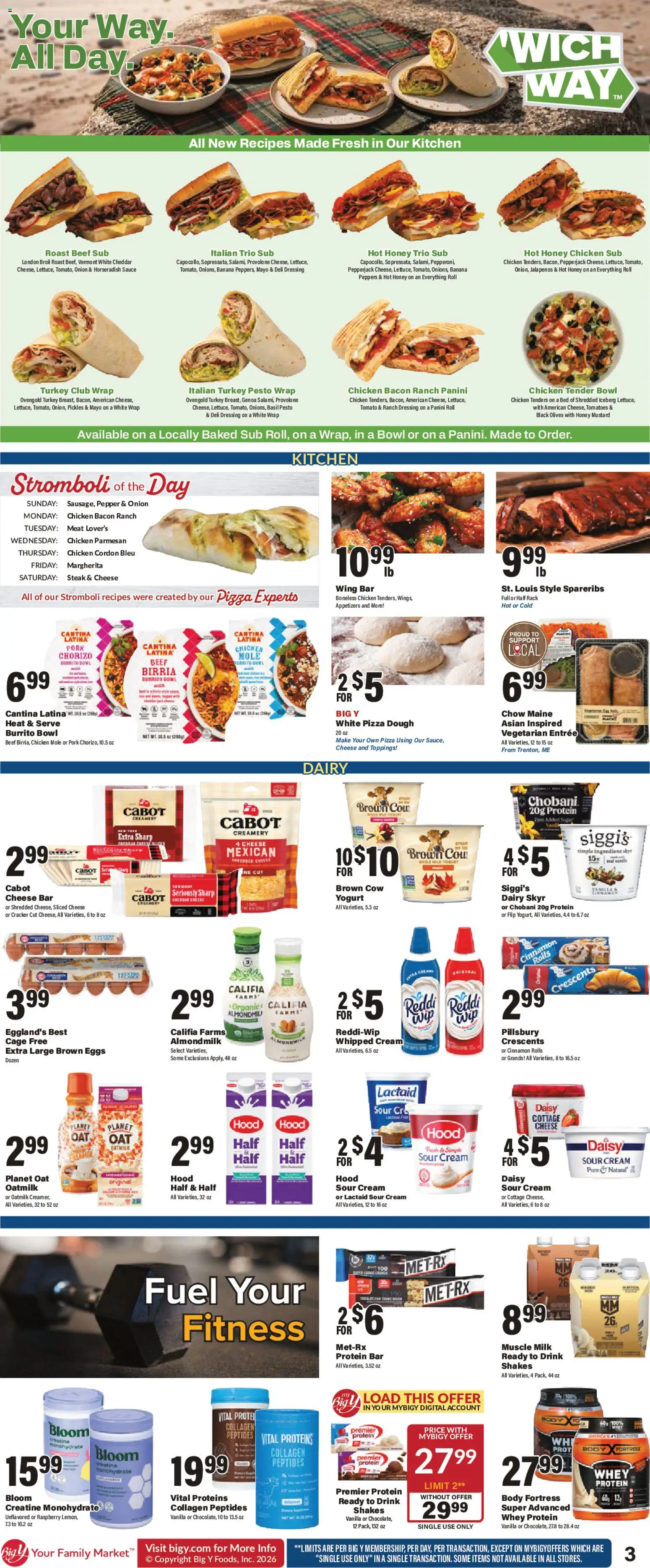 Big Y Weekly Ad - valid from 07/30/2026 | Page: 5 | Products: Bed, Sour cream, Beef, Sauce