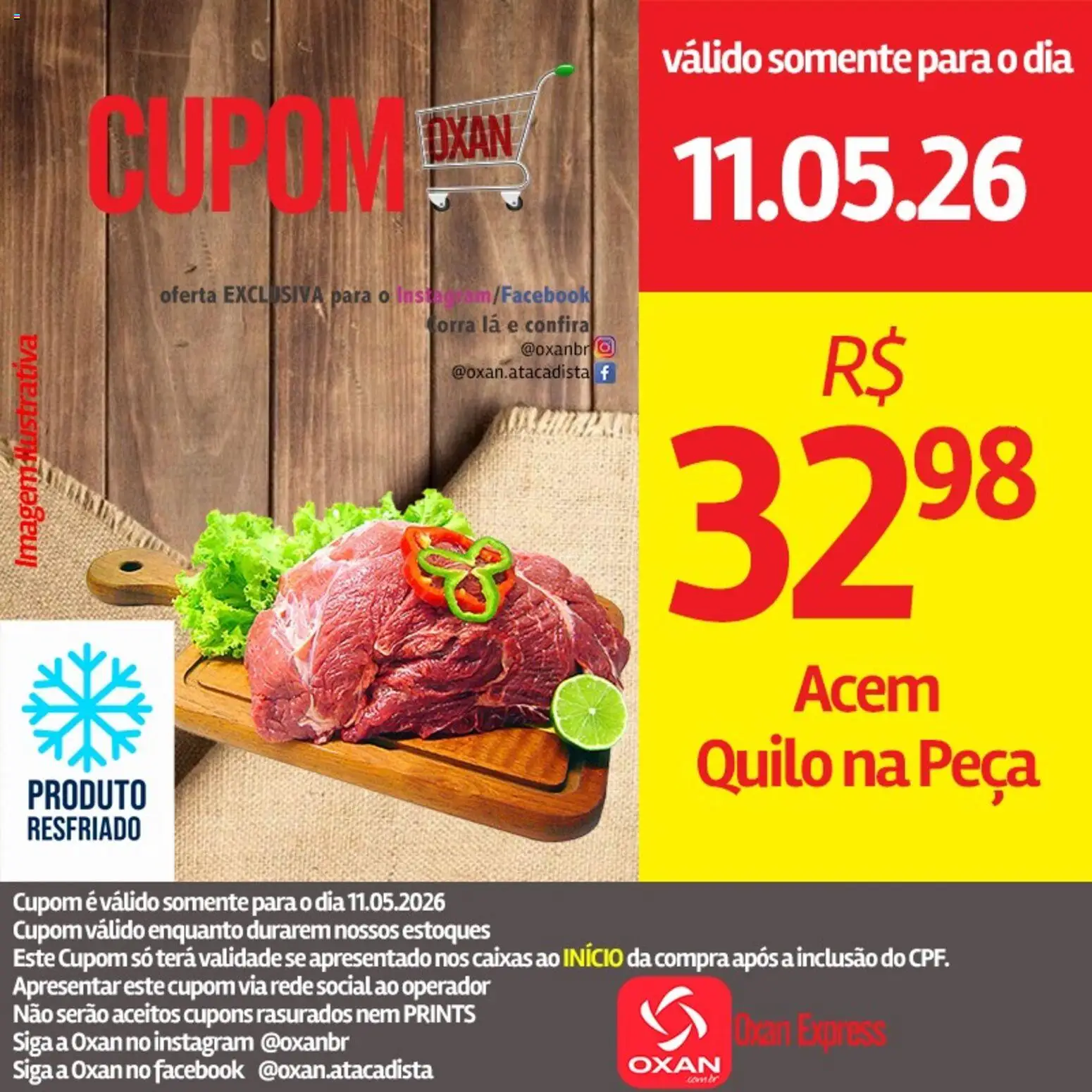 Oxan Atacadista Folheto - válido de 11.05.2026 | Página: 2 | Produtos: Acém