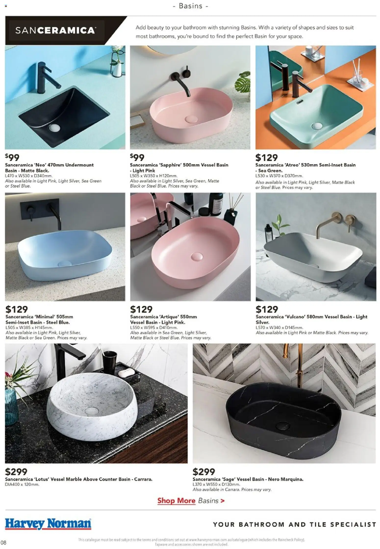 Harvey Norman catalogue - valid from 16/07/2026 | Page: 8 | Products: Light, Suit, Accessories, Bathroom