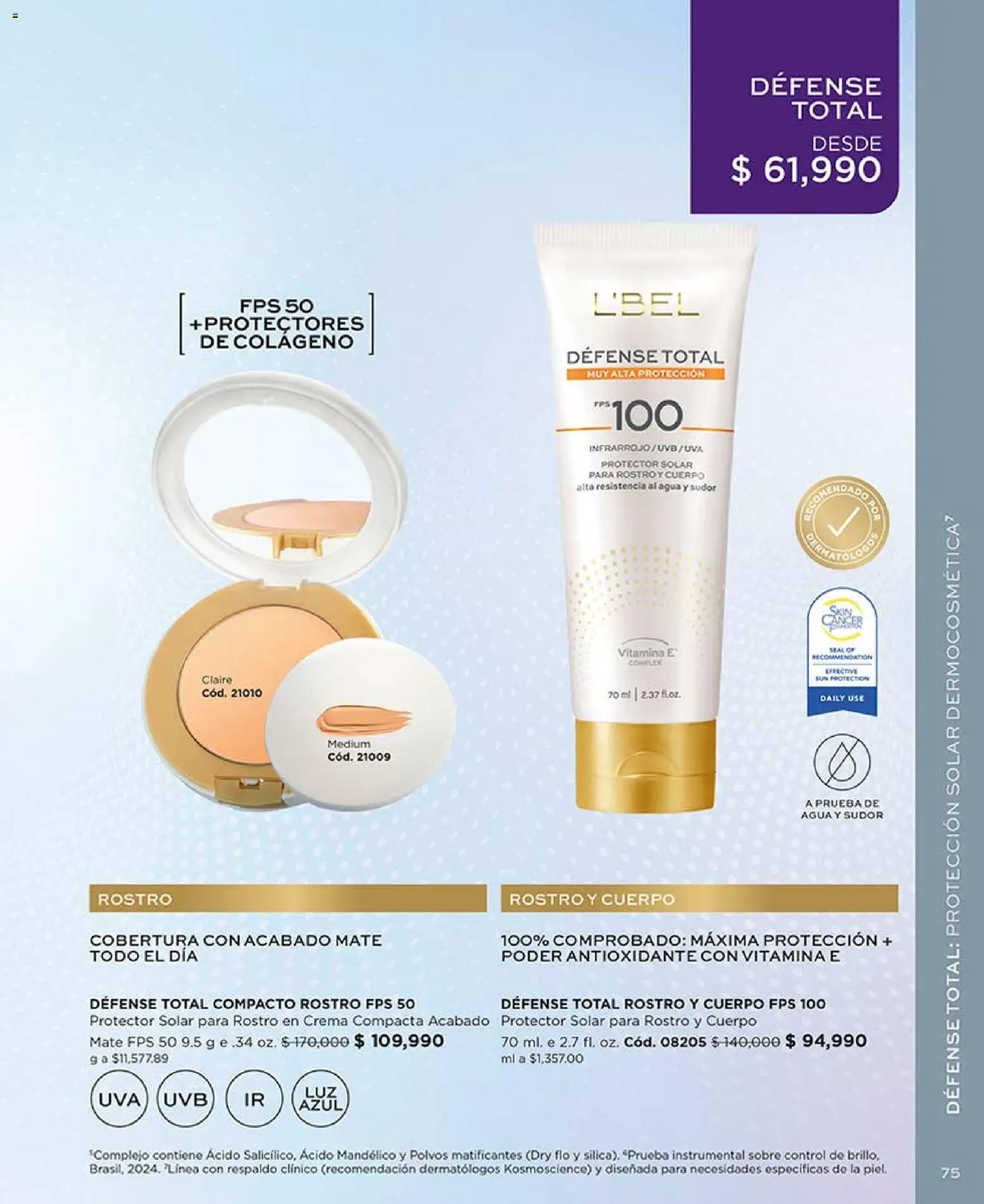 L'Bel revista - valida desde el 04.05.2026 | Página: 79 | Productos: Agua, Crema, Sobre, Protector solar
