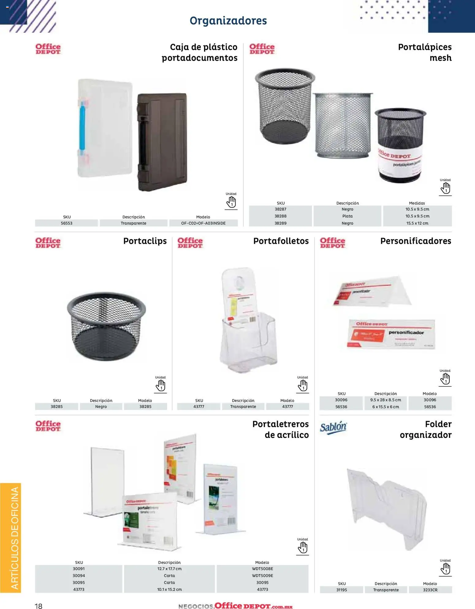Nuevas ofertas de Office Depot válidas en toda la República Mexicana desde el 12/01/2026. ¡Encuentra las mejores ofertas en Office Depot catálogo 2026! | Página: 20 | Productos: Organizador, Caja