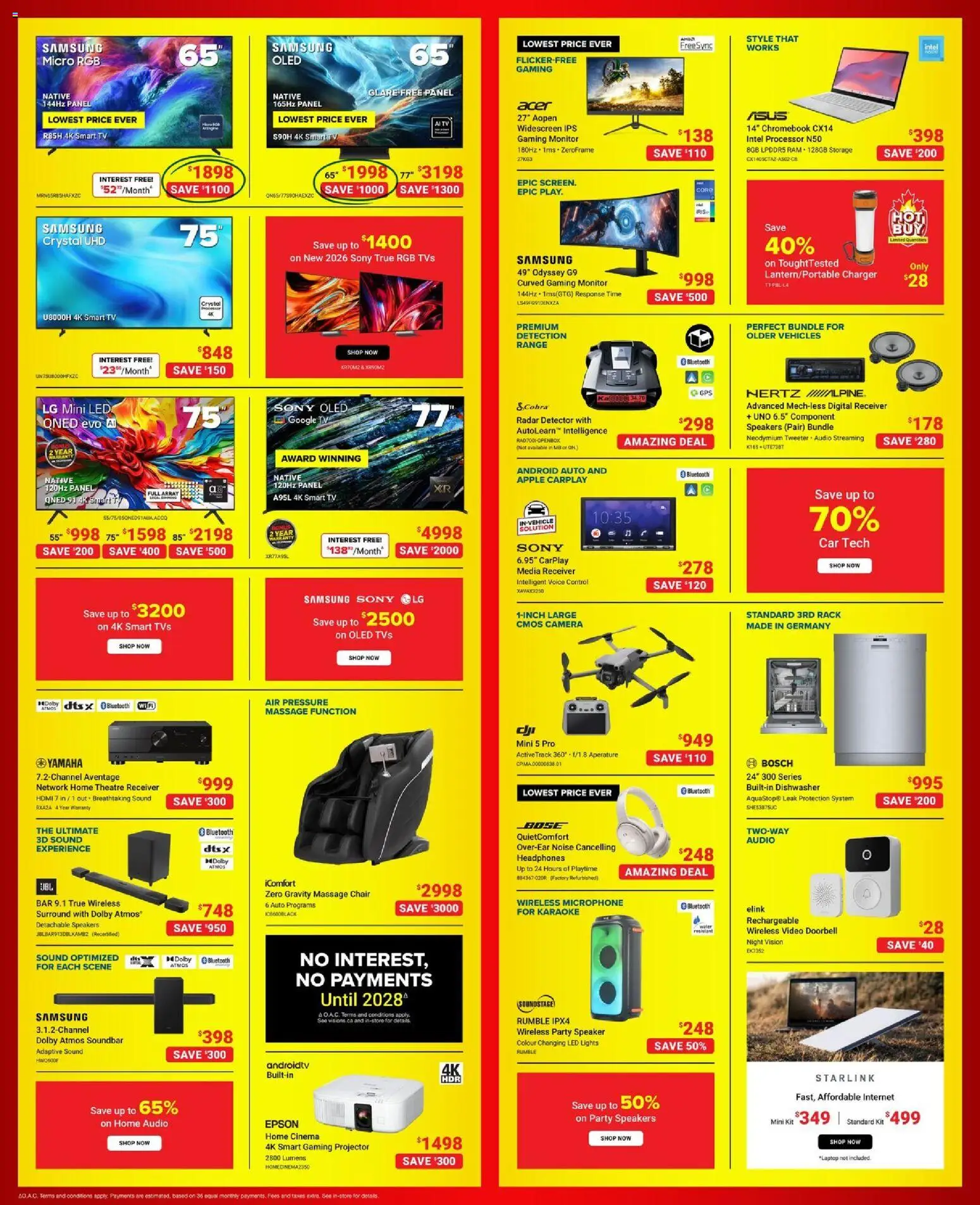 Visions flyer valid from Aug 28, 2026 | Page: 4 | Products: Audio, Water, Speaker, Massage chair