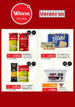 Vista previa de folleto Wong catálogo de la Wong válido desde 11.05.2026 | Página: 2 | Productos: Leche, Mantequilla, Aceite, Crema