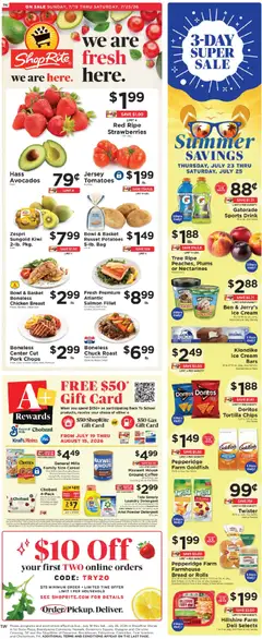 Preview of ShopRite weekly ads valid from 07/19/2026 | Page: 1
