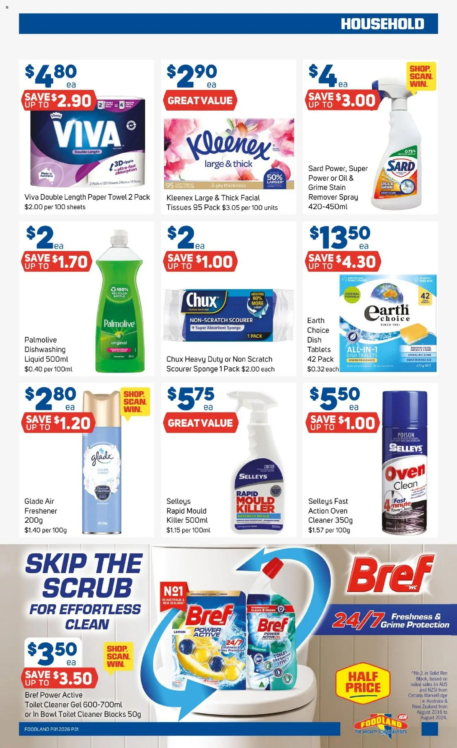 Foodland catalogue - valid from 29/07/2026 | Page: 31 | Products: Box, Fragrance, Cleaner, Oven