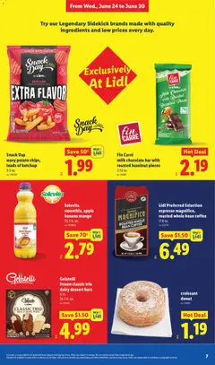 Preview of Lidl weekly ads valid from 06/24/2026 | Page: 7 | Products: Milk, Coffee, Ketchup, Mango