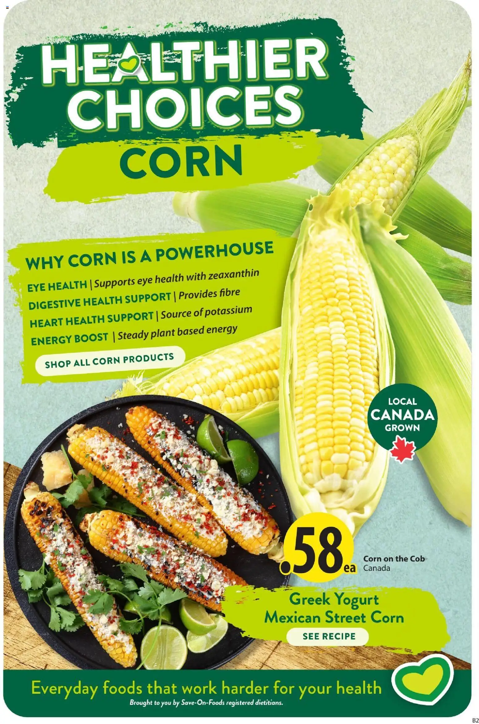 Save on foods flyer valid from Aug 6, 2026 | Page: 4 | Products: Greek yogurt, Corn, Yogurt