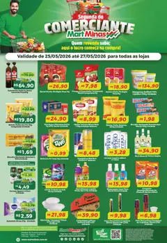 Mart Minas ofertas Segunda do Comerciante - Pré-Visualização do folheto da loja Mart Minas, válido de 25.05.2026