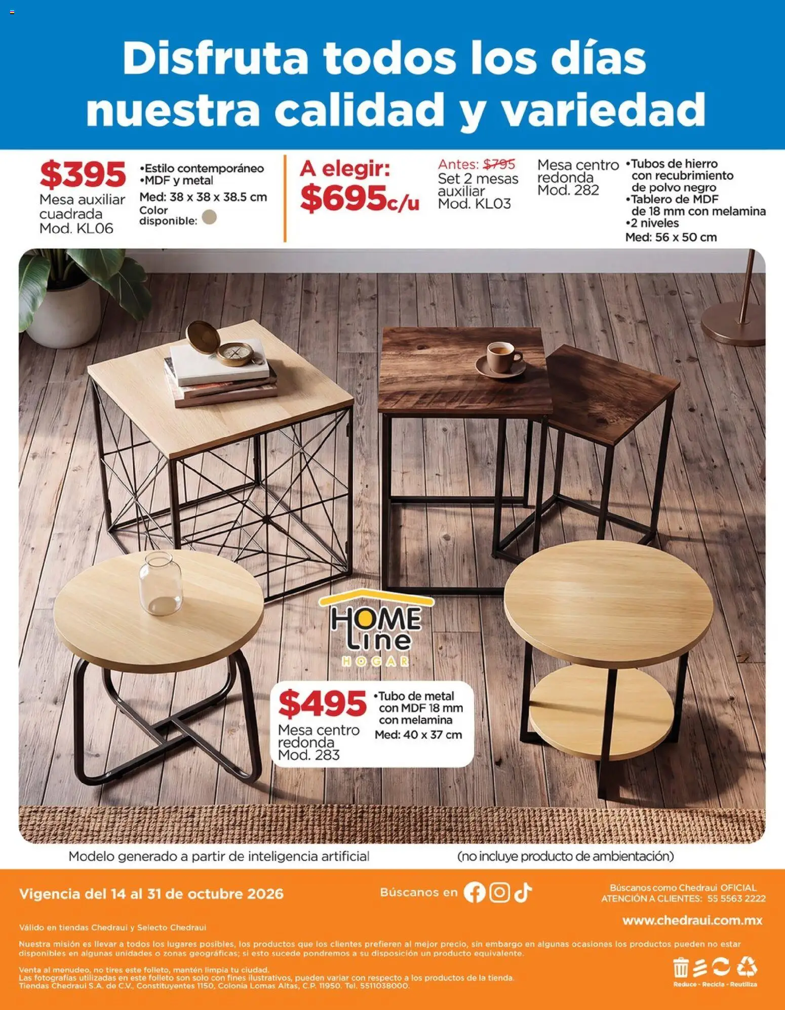 Nuevas ofertas de Chedraui válidas en toda la República Mexicana desde el 14/10/2026. ¡Encuentra las mejores ofertas en Chedraui folleto Nuestras marcas propias calidad y variedad que cuesta menos! | Página: 16